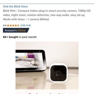 Blink Mini Smart Security Camera